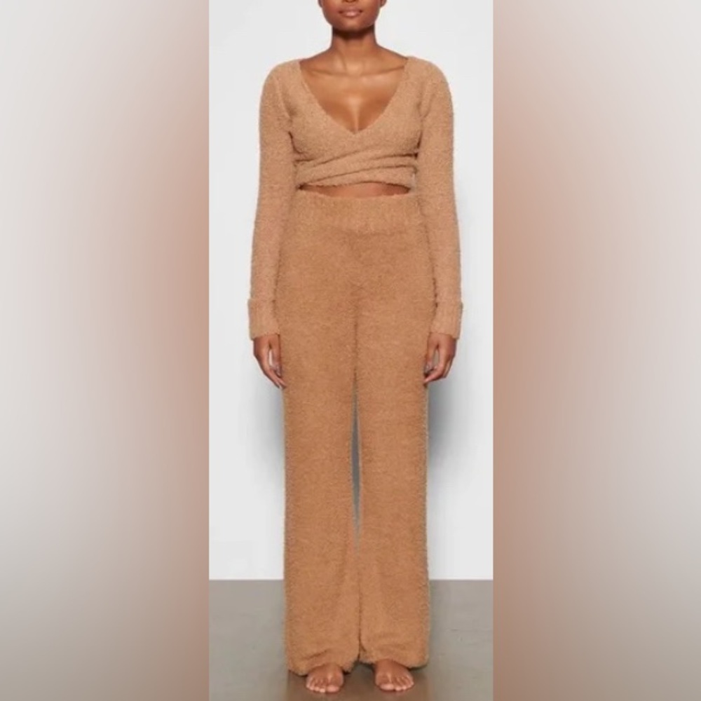 NWT SKIMS Cozy Knit Pants Camel Size 4X/5X
